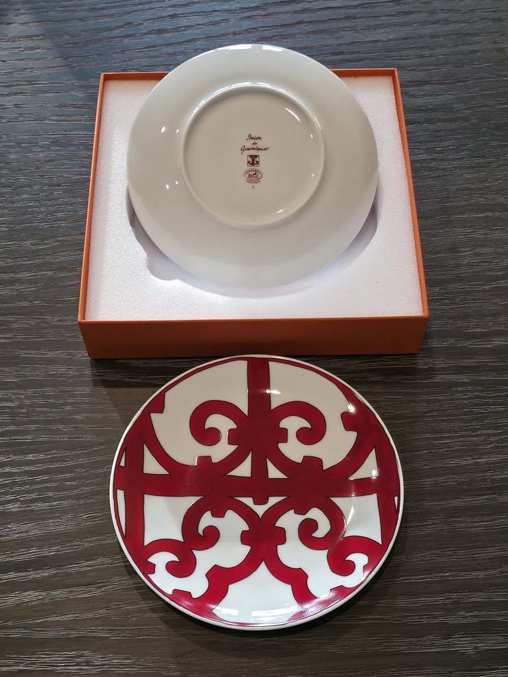 Hermès Balcon du Guadalquivir dessert plate